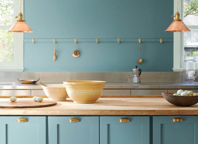 2021 Color of the Year- Aegean Teal. A blend of blue-green and gray, Aegean Teal 2136-40 is an intriguing midtone that creates natural harmony.